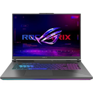 Asus Laptop Gaming ASUS ROG Strix G18 G814FM, procesor AMD Ryzen™ 9 9955HX pana la 5.4GHz, 18 inch, WUXGA, 144Hz, IPS, 32GB DDR5 RAM, 1TB SSD, NVIDIA® GeForce RTX™ 5060 8GB GDDR7, No OS, Gri