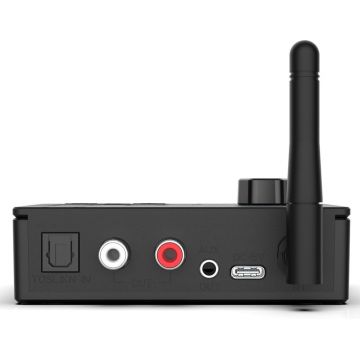 Convertor Audio Digital la Analog Techstar® DAC 192KHz cu Bluetooth 5.4 și Telecomanda, Intrari Optice, Iesiri RCA și Jack 3.5mm