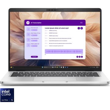 Dell Laptop DELL 14'' Pro 14 Plus PB14250, FHD+, Procesor Intel® Core™ Ultra 5 235U (12M Cache, up to 4.90 GHz), 16GB DDR5, 512GB SSD, Intel Graphics, Win 11 Pro, 3Yr ProSupport