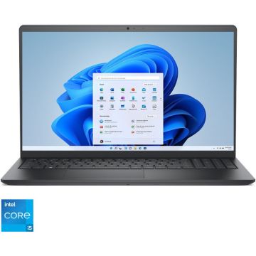 Dell Laptop DELL Inspiron 3530, procesor Intel Core i5-1334U, 15.6 inch, Full HD, 16GB RAM, 1TB SSD, Intel Iris Xe Graphics, Windows 11 Home, Negru