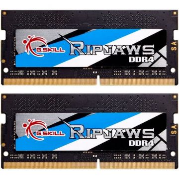 G.SKILL Memorie Laptop G.Skill Ripjaws F4-2666C19D-32GRS, CL19, 32 GB (2 x 16 GB), DDR4, 2666 MHz