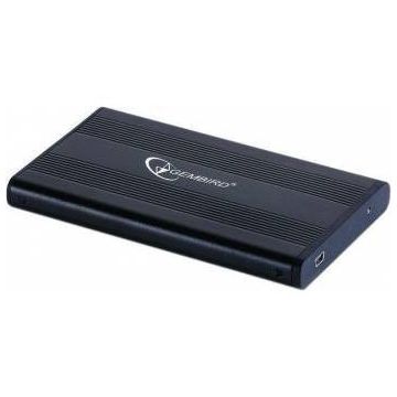 GEMBIRD HDD/SSD enclosure Gembird for 2.5'' SATA - USB 2.0, Aluminium, Black