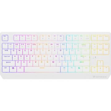 Genesis Tastatura mecanica pentru gaming Genesis Thor 230 TKL, RGB, Wireless, USB, Switch Outemu Red, Alb