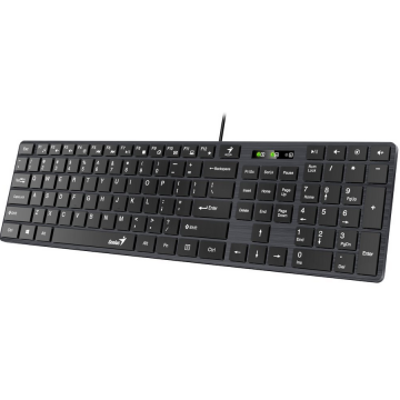 genius Tastatura Genius SlimStar 126, cu fir, neagra