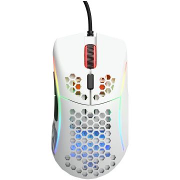 Glorious&nbsp;PC&nbsp;Gaming&nbsp;Race Mouse gaming Glorious Model D Minus, Ultrausor 61g, Alb Mat