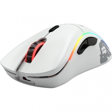 Glorious&nbsp;PC&nbsp;Gaming&nbsp;Race Mouse Wireless Gaming Glorious Model D, Iluminare RGB, USB (Alb)