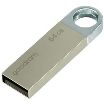 GOODRAM Memorie USB Goodram UUN2, 64GB, USB 2.0, Argintiu