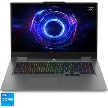 Lenovo Laptop Gaming Lenovo LOQ 17IRX10, procesor Intel® Core i5-13450HX pana la 4.6GHz, 17.3 inch, Full HD, IPS, 165Hz, 16GB DDR5 RAM, 1TB SSD, NVIDIA® GeForce RTX™ 5050 8GB GDDR7, No OS, Gri