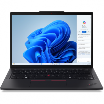 Lenovo Laptop Lenovo ThinkPad T14 Gen 6, Procesor Intel® Core™ Ultra 7 265H, Display 14 WUXGA IPS, RAM 64GB DDR5, 1TB SSD, Placa video Intel® Arc Graphics, Windows 11 Pro, Negru