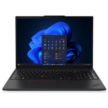 Lenovo Laptop Lenovo ThinkPad T16 Gen 4, Intel Core Ultra 7 255U, 16 inch, WUXGA, 16 GB RAM, 512 GB SSD, Intel Graphics, Windows 11 Pro, Negru