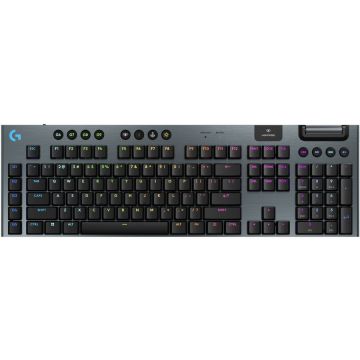 Logitech Tastatura Mecanica Gaming Logitech G915 X LIGHTSPEED, Clicky, Low-Profile, Wireless, Negru