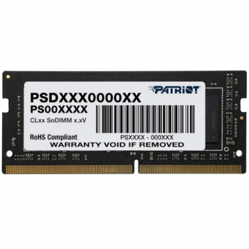 Patriot Memorie RAM Patriot Signature PSD48G24002S, 8 GB (1 x 8 GB), DDR4, 2400 MHz, CL17