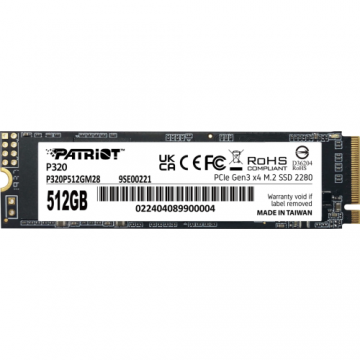 Patriot SSD PATRIOT VIPER P320, M.2, PCI-Ex4, NVMe, 512GB (P320P512GM28)