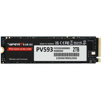 Patriot SSD Patriot Viper PV593, M.2, PCI-E Gen5 x4 NVMe2, 2TB, Viteza de citire 14 GB
