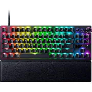 Razer Tastatura Gaming Mecanica Razer Huntsman V3 Pro TKL 8KHz, USB Type-C, Chroma RGB, Switch-uri Optice Analog Gen 2, Layout US, Negru