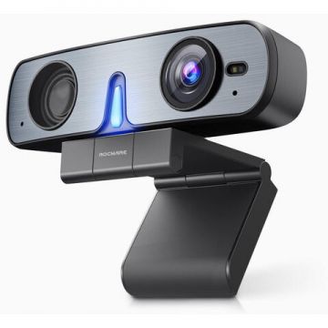 ROCWARE Cameră web multifuncțională RC08 1080p cu difuzor și microfon