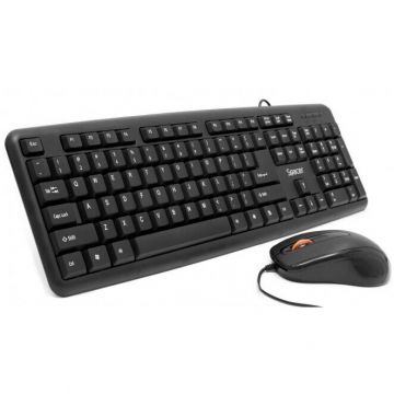 spacer Kit tastatura si mouse USB Spacer SPDS-S6201, Negru
