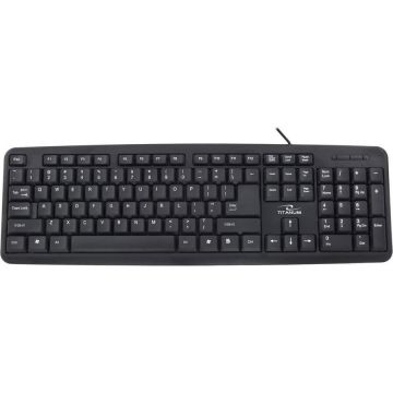 Titanum Tastatura standard Titanum TK101, USB, 104 Taste, Negru