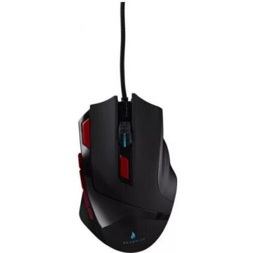 Verbatim Mouse Gaming SUREFIRE EAGLE CLAW, 3200 DPI (Negru/Rosu)