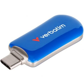 Verbatim Stick Memorie Verbatim Plectra, USB-C, 3.2 Gen 1, 128 GB, Albastru