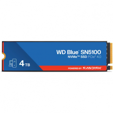 WD SSD Western Digital SN5100, 4TB, Blue®, NVMe™, PCI Express 4.0 x4
