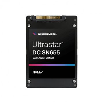 Western&nbsp;Digital SSD Western Digital Ultrastar DC SN655, Capacitate 15.3 TB, Interfata U.3 PCI Express 4.0, NVMe, Memorie TLC 3D NAND SE (0TS2460)