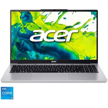 Acer Laptop Acer Aspire Lite 15 AL15-72P-598M, Procesor Intel® Core™ i5-13500H, Display 15.6'' Full HD, IPS, 16GB DDR5 RAM, 512GB SSD, Placa video integrata Intel® UHD Graphics, No OS, Pure Silver