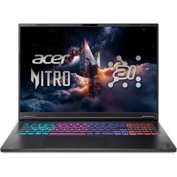 Acer Laptop Acer Nitro 18 AI AN18-61-R40J, AMD Ryzen AI 7 350, 18 inch, RAM 16 GB, SSD 1 TB, NVIDIA GeForce RTX 5070, Windows 11 Home, Negru