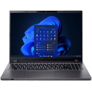 Acer Laptop Acer TravelMate P2, 16 inch, WUXGA, IPS, AMD Ryzen 3 Pro 7335U, 16GB RAM, 512GB SSD, AMD Radeon Graphics, Windows 11 Pro Education, Gri inchis