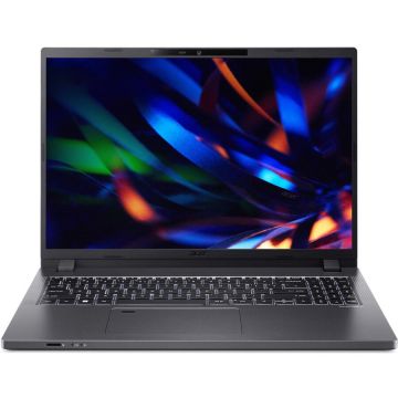Acer Laptop Acer TravelMate P2 TMP216-51, Intel Core i7-1355U, 16 inch, RAM 16 GB, SSD 512 GB, Intel Iris Xe Graphics, Fara OS, Gri