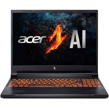 Acer Laptop Gaming Acer Nitro V 16, Procesor AMD Ryzen 5 8645HS, Display 16 WUXGA, RAM 64GB, SSD 2TB, Placa video dedicata NVIDIA GeForce RTX 4050 6GB,  Windows 11 Home, Negru
