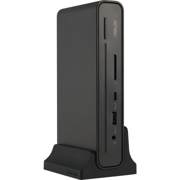 Asus Dock USB-C ASUS Triple Display DC301 Duo, Suport 3x 4K, Power Delivery 90W, 2x DisplayPort, HDMI, LAN Gigabit, USB 3.2 Gen2, Cititor SD