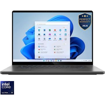 Asus Laptop ASUS ROG Zephyrus G16 GU605CP, Intel Core Ultra 9 285H, 16 inch, RAM 32 GB, SSD 1 TB, RTX 5070, Windows 11 Pro, Gri