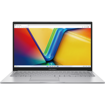 Asus Laptop Asus Vivobook 15 F1504VA-BQ146W, Intel Core Ultra 5 120U, 15.6 inch, RAM 8 GB, SSD 1 TB, Intel Graphics, Windows 11 Home, Argintiu
