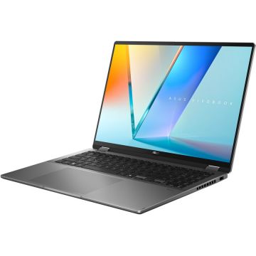 Asus Laptop ASUS Vivobook 16 Flip, Intel Core Ultra 7 256V, 16 inch, RAM 16 GB, SSD 1 TB, Intel Arc Graphics, Windows 11 Home, Gri