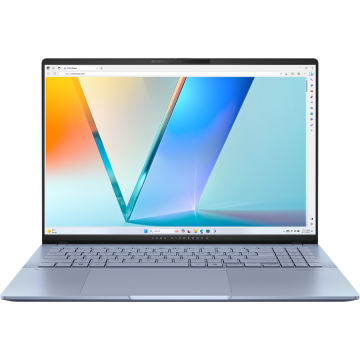 Asus Laptop ASUS Vivobook S 16 OLED, Intel Core Ultra 7 255H, 16 inch, RAM 16 GB, SSD 1 TB, Intel Arc Graphics, Windows 11 Home, Albastru