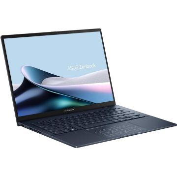 Asus Laptop ASUS ZenBook 14 OLED UX3405CA-PZ051W, Procesor Intel Core Ultra 5-225H, Display 14 3K 120Hz, Touch, RAM 16GB, SSD 512GB, Placa video integrata Intel Arc Graphics, Windows 11 Home, Albastru