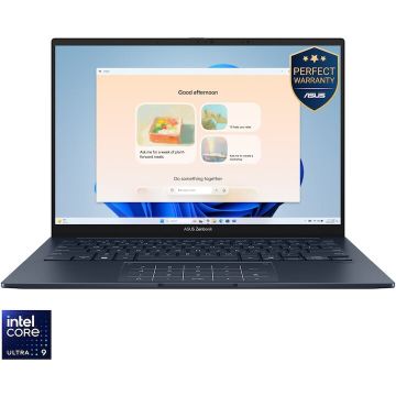 Asus Laptop ASUS Zenbook 14 UX3405CA, Intel Core Ultra 9 285H, 14 inch, RAM 32 GB, SSD 1 TB, Intel Arc Graphics, Windows 11 Pro, Albastru