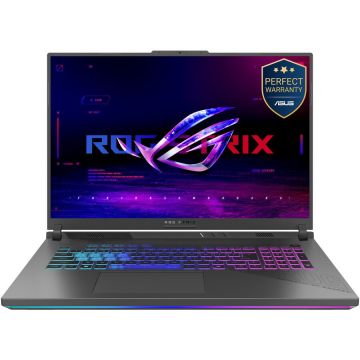 Asus Laptop Gaming ASUS ROG Strix G18 G814PP, AMD Ryzen™ 9 8940HX, 18 inch, RAM 32 GB, SSD 1 TB, RTX 5070, No OS, Gri