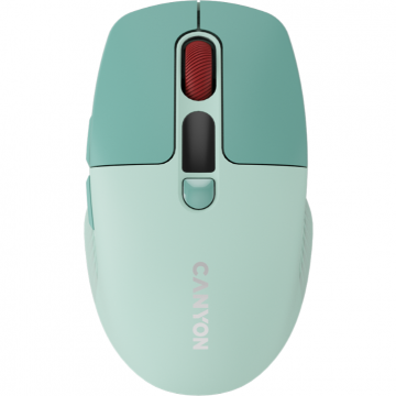 Canyon Mouse Optic Canyon MW-26 LCD Silent Dual Mode, Wireless, 2400 DPI, USB, Verde