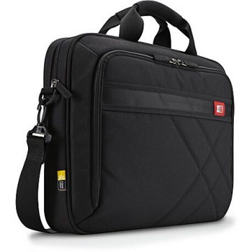 Case&nbsp;Logic Geanta Laptop Case Logic DLC115, 15.6, Poliester, Compartiment Tableta, Maner, Curea Umar, Negru