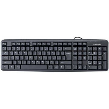Defender Tastatura Defender 45518, Element HB-520 cu fir, USB, Neagra