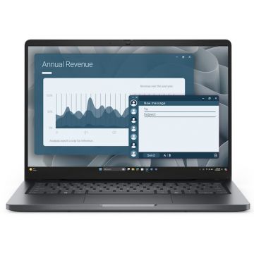 Dell Laptop Dell Pro 14 PC14255, procesor AMD Ryzen 5 PRO 230, 14 inch, Full HD+, 16GB RAM, 512GB SSD, AMD Radeon 760M, Windows 11 Pro, Negru