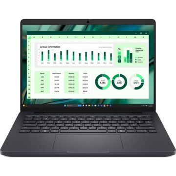 Dell Laptop Dell Pro Max 14 MC14250, Intel Core Ultra 7 255H, 14 inch WUXGA, 16GB RAM, 512GB SSD, Windows 11 Pro, Negru