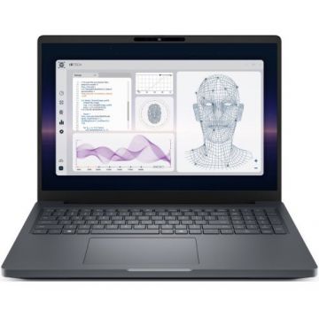 Dell Laptop Dell Pro Max 16 Plus MB16250, Intel Core Ultra 7 265HX, 16 inch WUXGA, 32GB RAM, 1TB SSD, nVidia RTX PRO 3000 12GB, Windows 11 Pro, Gri