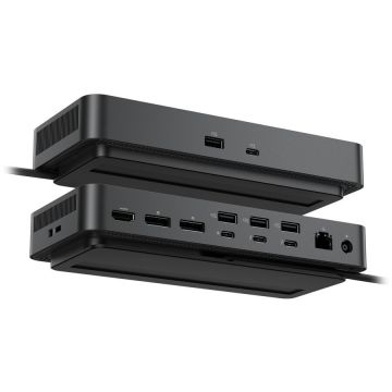 Dell Statie de andocare Dell Pro Thunderbolt 4 Smart Dock SD25TB4, Thunderbolt 4, 130W PD, 2x DisplayPort, HDMI, 4x USB-A, 2x USB-C, RJ-45 2.5Gbps, 8K