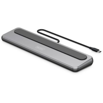Digitus Docking Station Digitus USB-C 8K 12-Port, 2x HDMI, 1x DisplayPort, 3x USB-A, 1x USB-C, RJ45, Power Delivery 100W