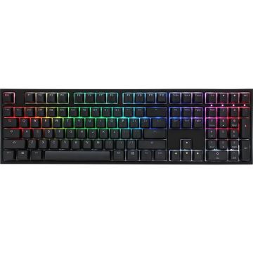 DUCKY Tastatura gaming Ducky Ducky One 2 cu iluminare din spate PBT, MX-Speed-Argintiu, LED RGB, (SUA), Negra