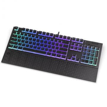 Endorfy Tastatura gaming Endorfy Omnis Pudding Kailh Red, Iluminare RGB, 104 taste, USB, Negru