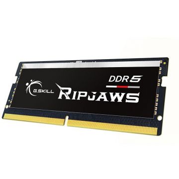 G.SKILL Memorie RAM G.Skill Ripjaws pentru laptop DDR5, 64 GB, cu viteza 5600 MHz, Negru